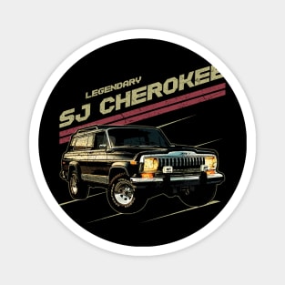 SJ-series Jeep Cherokee Jeep car trailcat Magnet